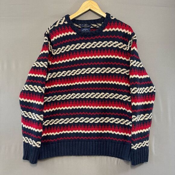 American Eagle Colorful Sweater Size XL Athletic Fit Cotton Blend Essential - Picture 1 of 7